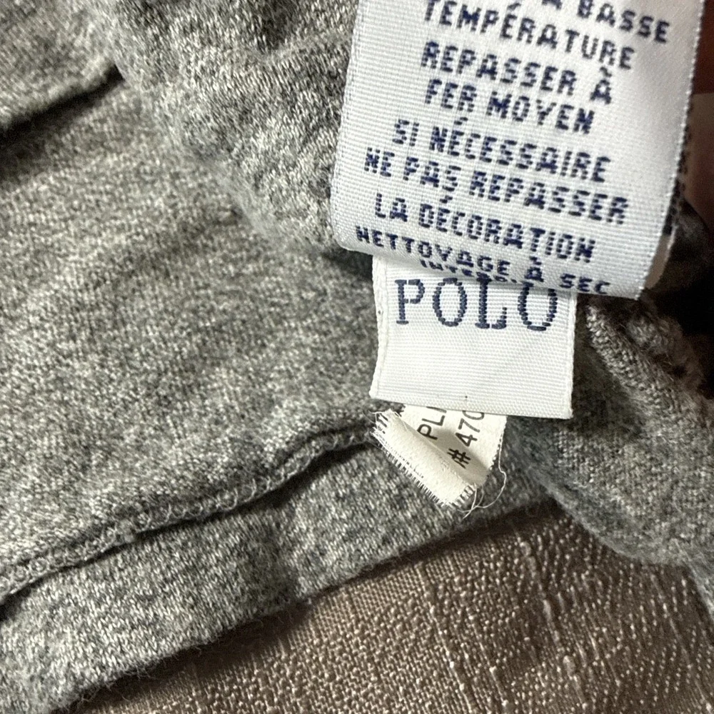 Polo Ralph Lauren Mens XL Classic Crew TShirt Heather Grey Cotton Pony Logo